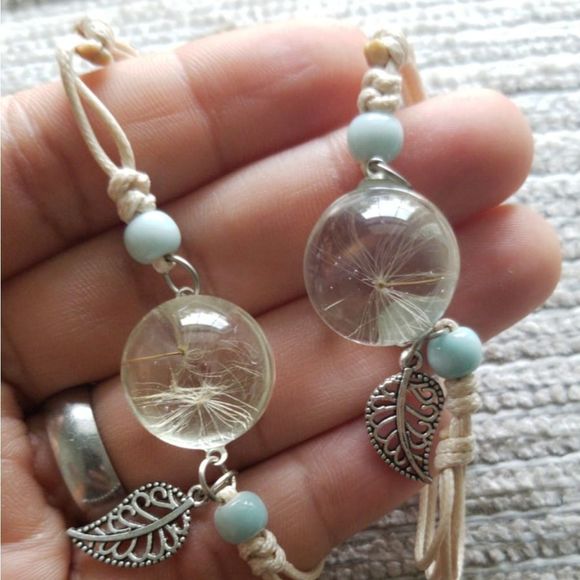 2020 New Newest Dry Plant Specimen Bracelet Glass - Picture 1 of 5